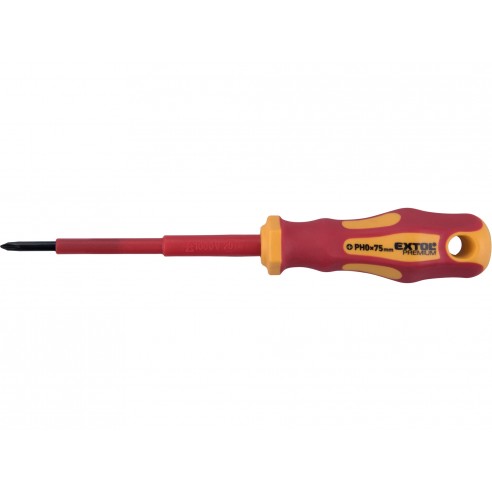 Електричарски одвртувач, PH0x75mm, VDE, CrV